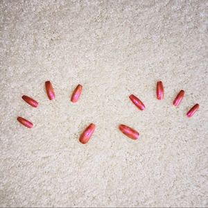 Holographic Press On Nails